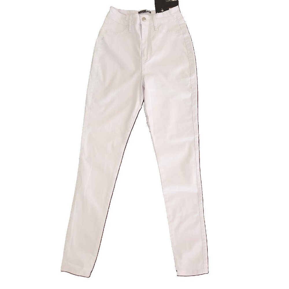 Fashion Nova Classic High Waist Skinny Jeans White Womens size 5